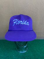 Vintage 90s trucker cap Florida green visor