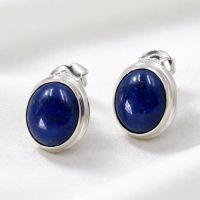 Lapislazuli Ohrstecker Silber Ohrringe 925 Sterlingsilber bl