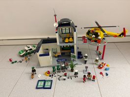 Playmobil Polizeistation mit Helikopter
