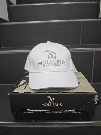 Maison Mollerus Cap Weiss/Silber  NEU & ungetragen