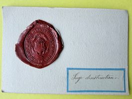 GENÈVE - Cachet 19ème S. - JUGE D'INSTRUCTION  Ø 33mm