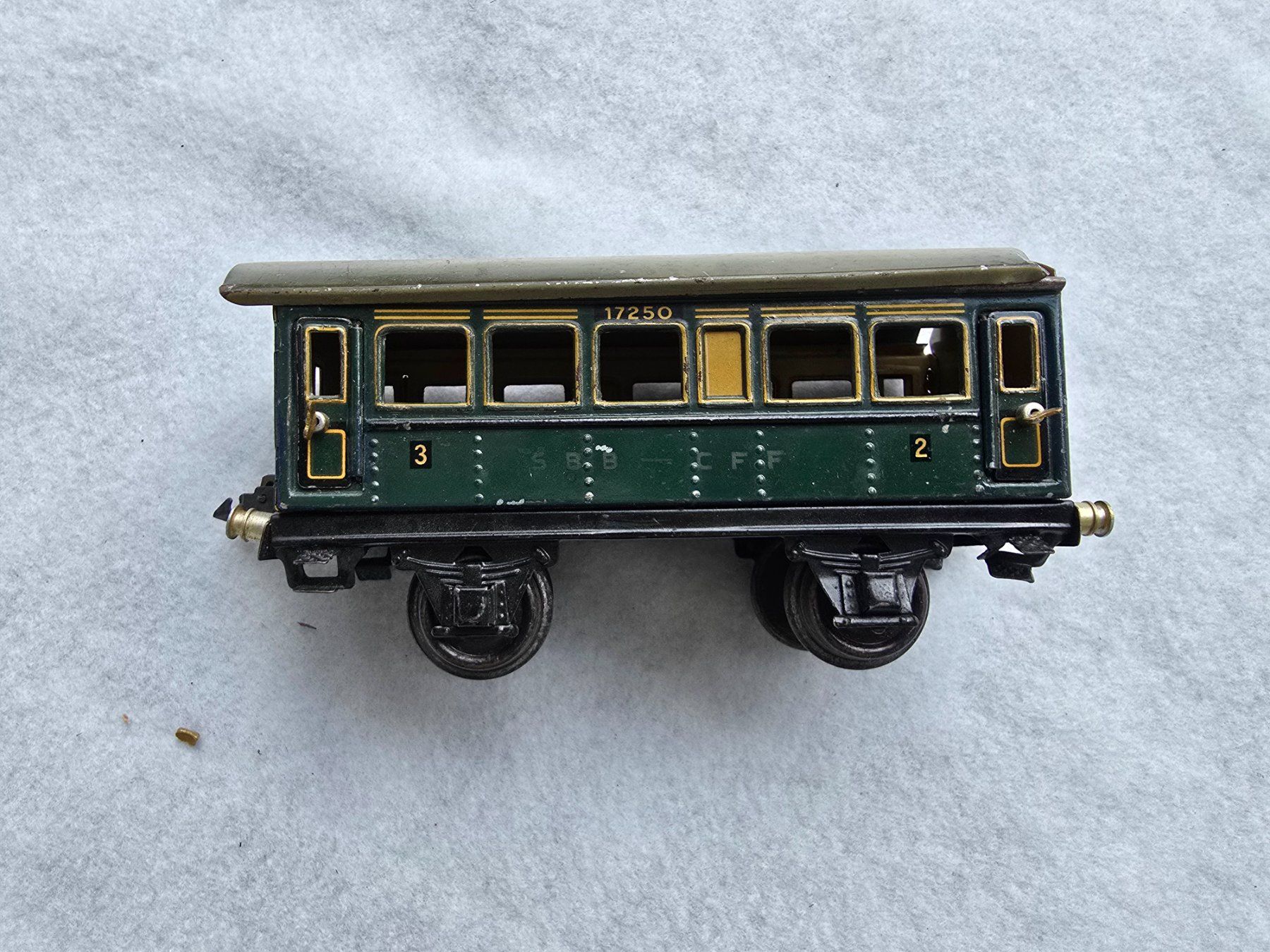 Märklin Modellini di ferrovie: alte Modell-Eisenbahn mit Schienen von ca. 1925 – Usato da Bürglen TG venduto da Osi58 4