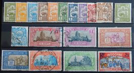 Französisch-Indochina ex. Kat. 123-146 */ gest. 1927
