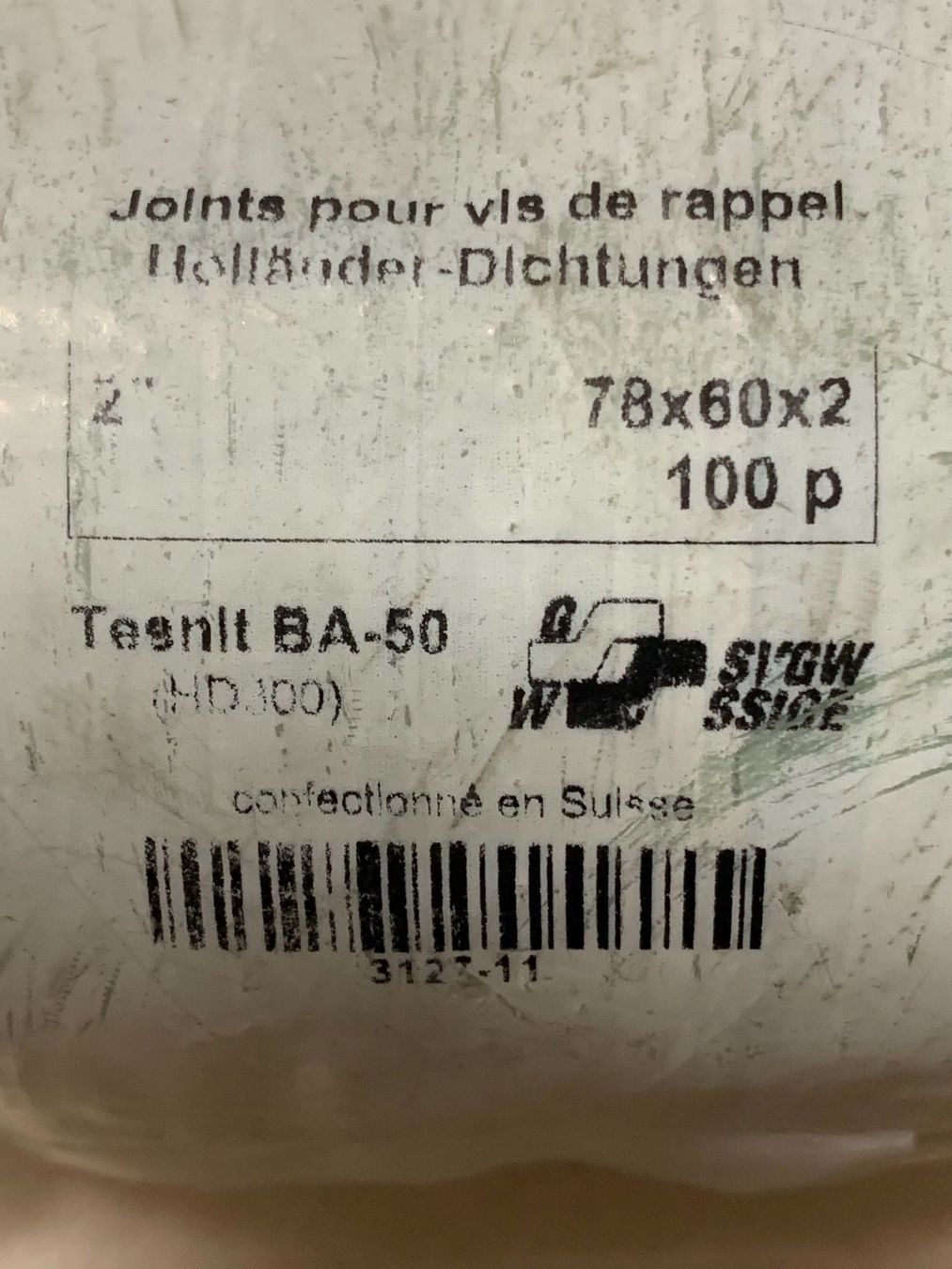 Sanitari: Dichtung Klingerit 78 x 60 x 2 mm – Nuovo (secondo la descrizione) da Schöftland venduto da lazer04 2