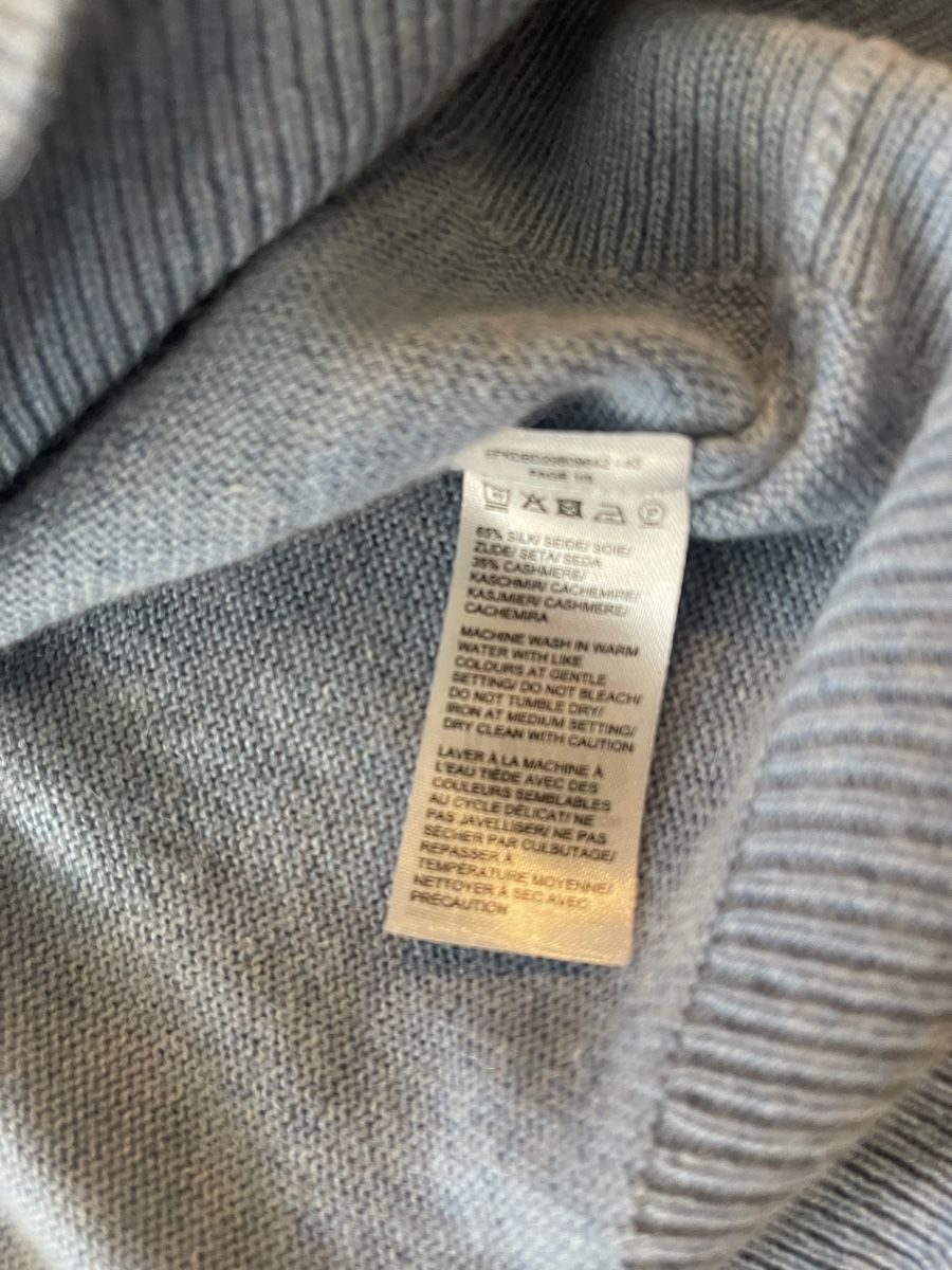 Maglioni & Felpe: Pullover Adagio Kaschmir-Seide Pulli Gr. 48 blau – Usato da Rüschlikon venduto da Lajniii 6