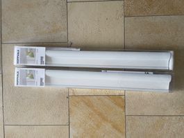 2x IKEA HOPPVALS Wabenplissee / Faltrollo Weiss (60x155 cm)