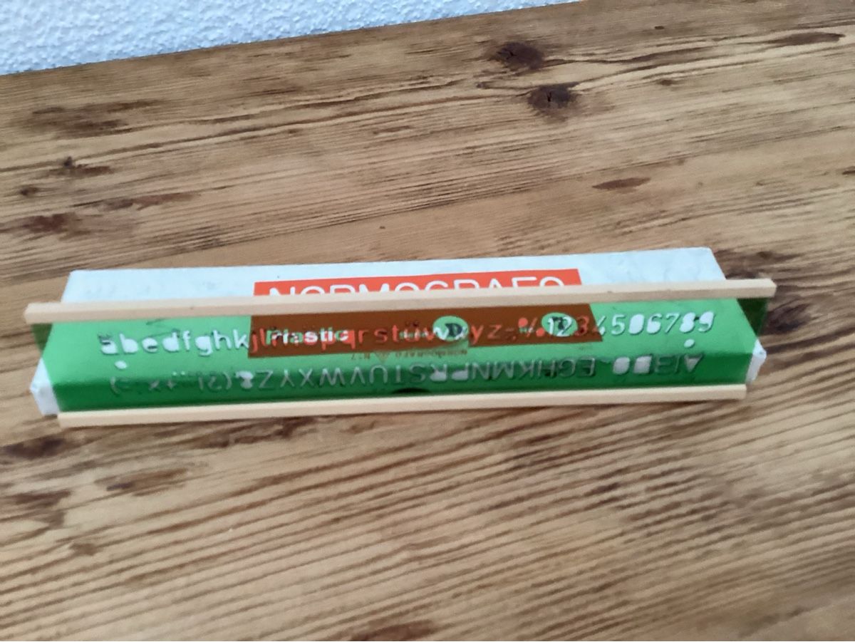 Sciablone: Vintage Normografo Schablone Nr. 7 – Usato da Wassen UR venduto da SABDOM 2