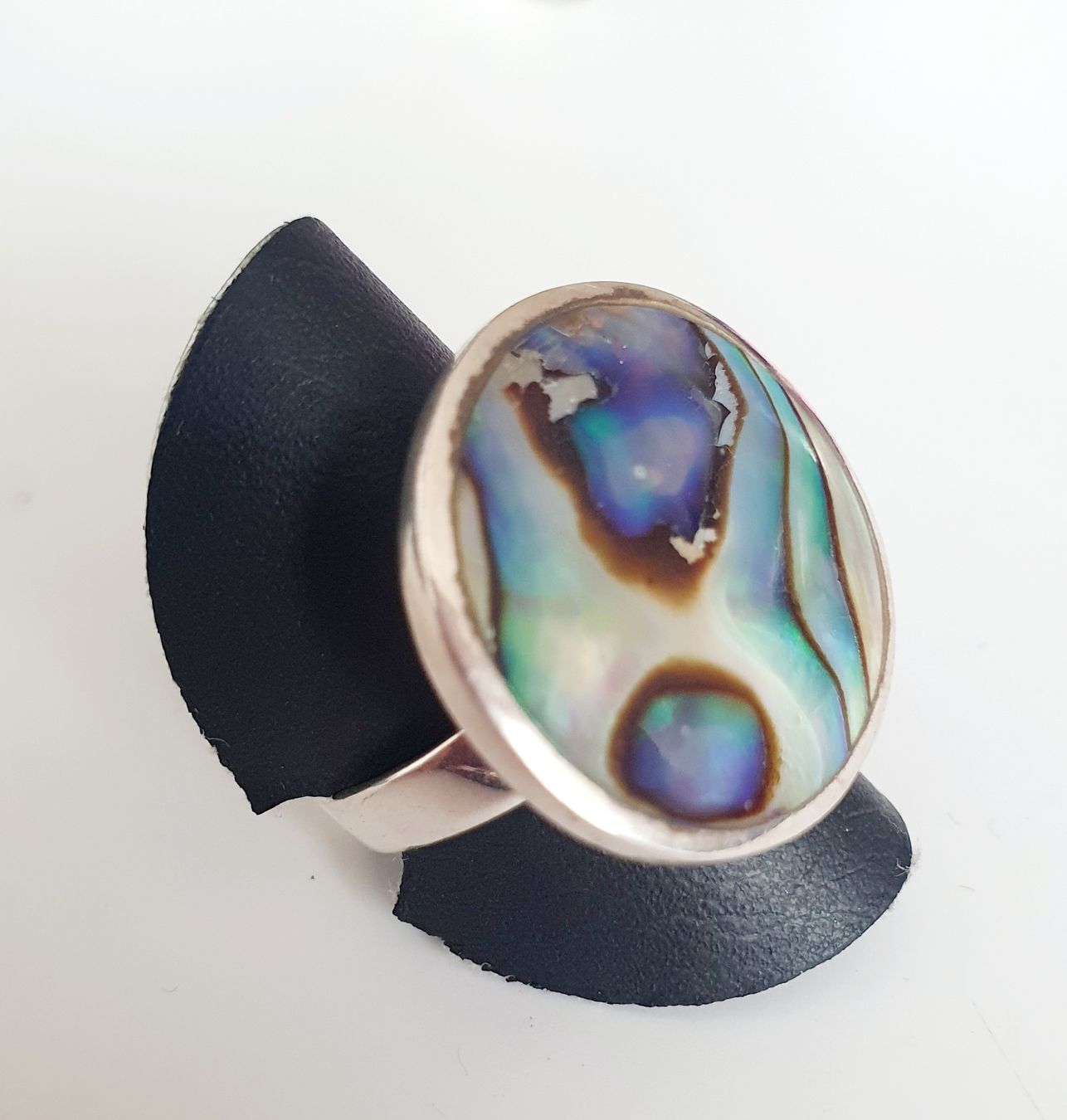 Anelli: Ring Silber mit Abalone Grösse 17.8 mm 925 Silber – Usato da Kreuzlingen venduto da Wunderkiste123