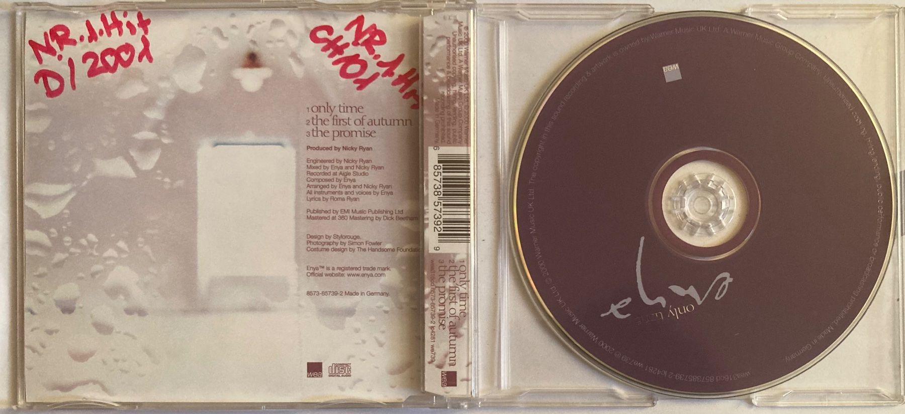 CDs: ENYA - ONLY TIME – Gebraucht aus Poliez-Pittet von Newtown-Records 1