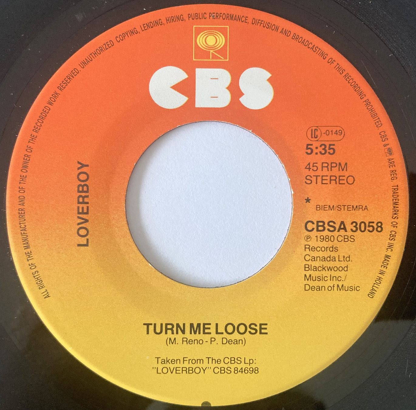 Dischi in vinile: LOVERBOY - TURN ME LOOSE – Usato da Bottens venduto da hotter-than-hell 2