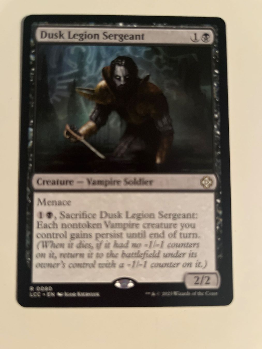 Magic The Gathering Carte collezionabili: 1 x Dusk Legion Sergeant - Magic: The Gathering - MtG – Usato da Kriens venduto da Shadi1980