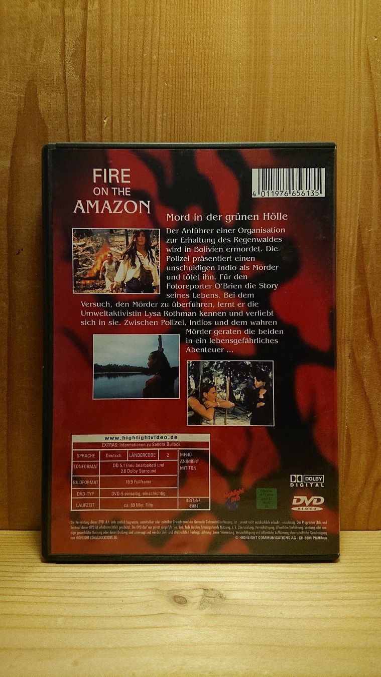 Alle DVDs: FIRE ON THE AMAZON DVD mit Sandra Bullock – Gebraucht aus Wilderswil von  1