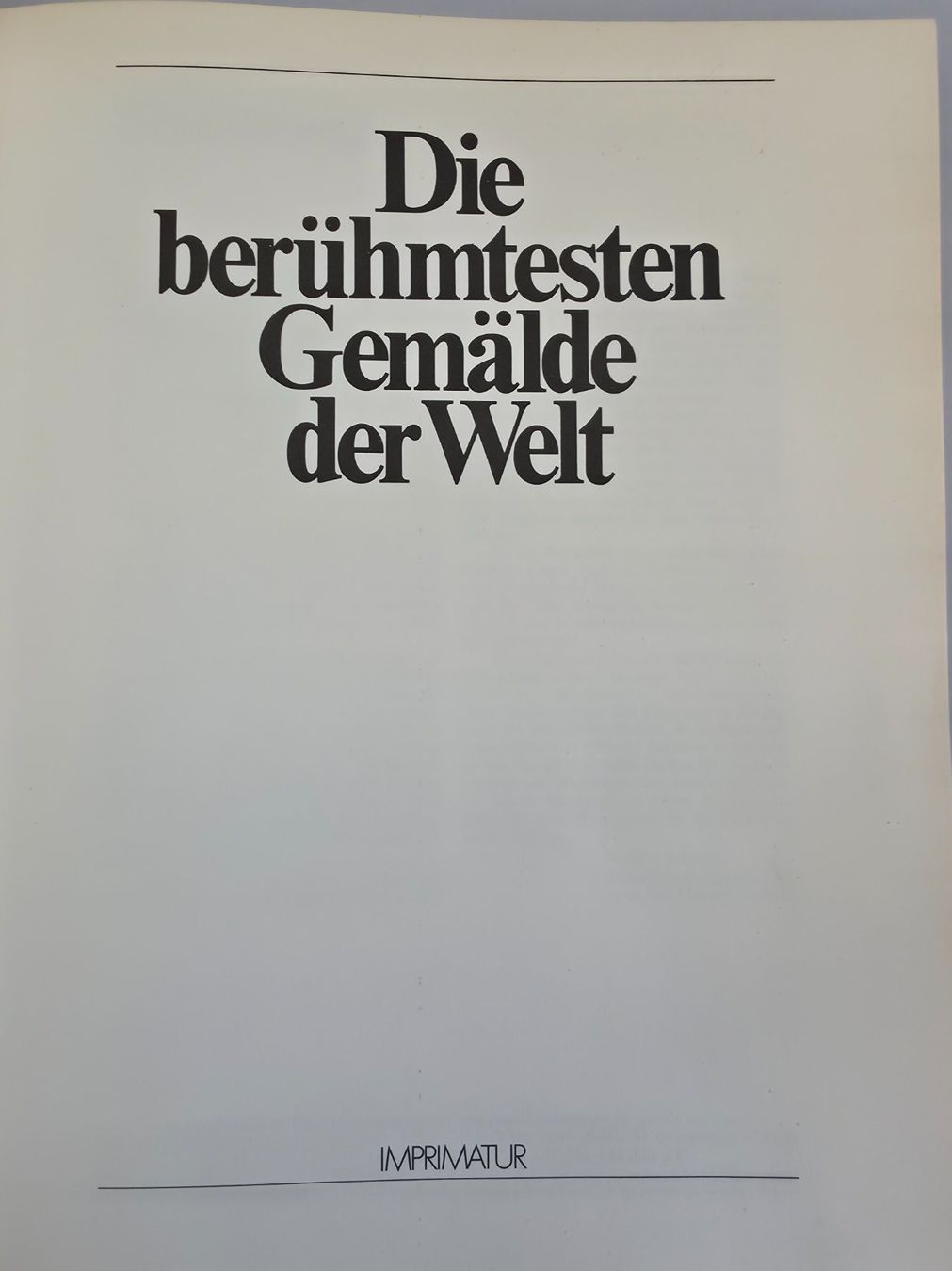 Libri: Die berühmtesten Gemälde der Welt - Kunstband - 1976 – Usato da Birr venduto da DisDas 3