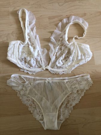 Wunderschöner, weisser Beldona BH und Höschen