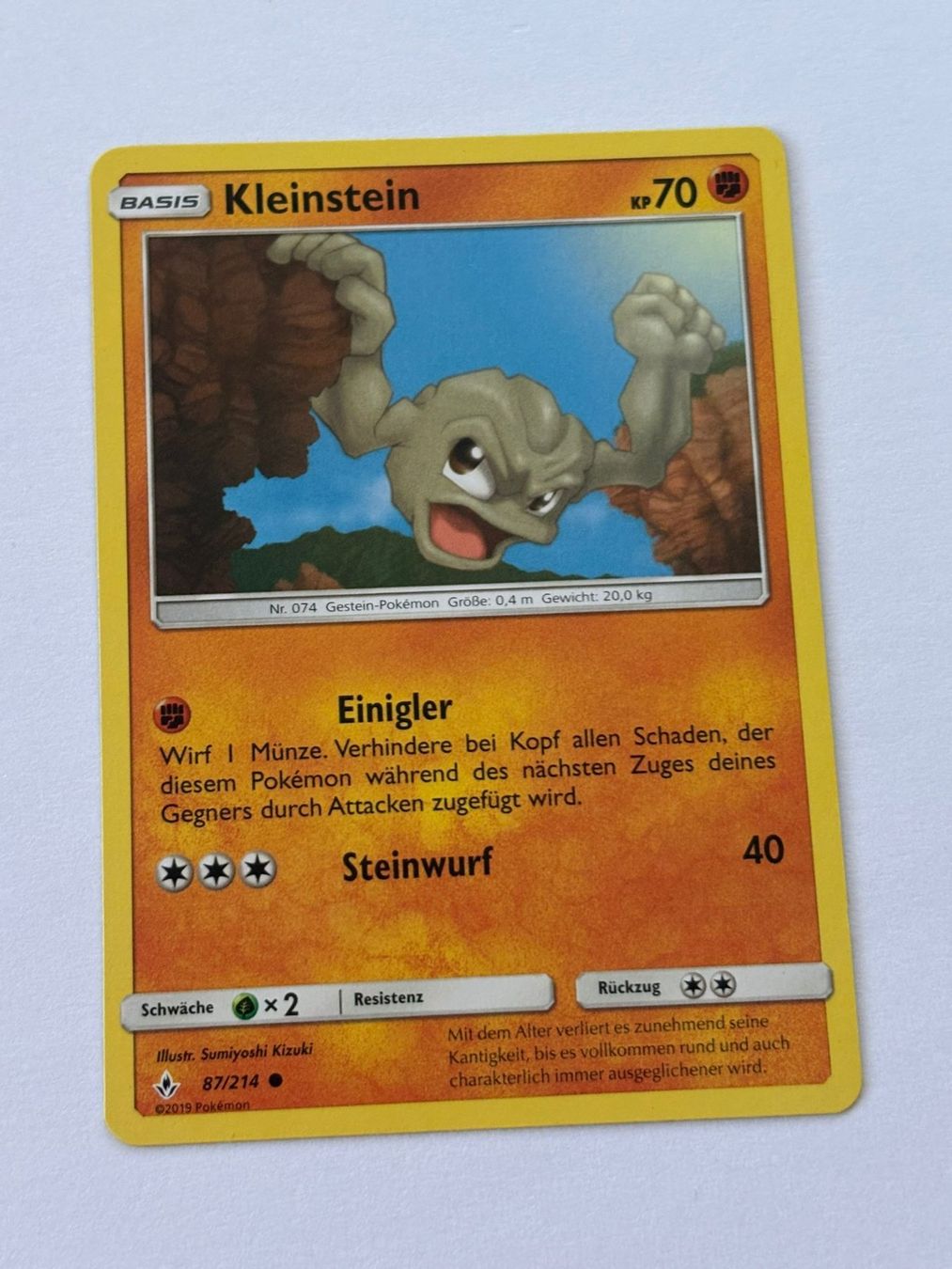 Pokémon Carte collezionabili: Kleinstein 87/214 – Usato da Herisau venduto da Seyashop_2