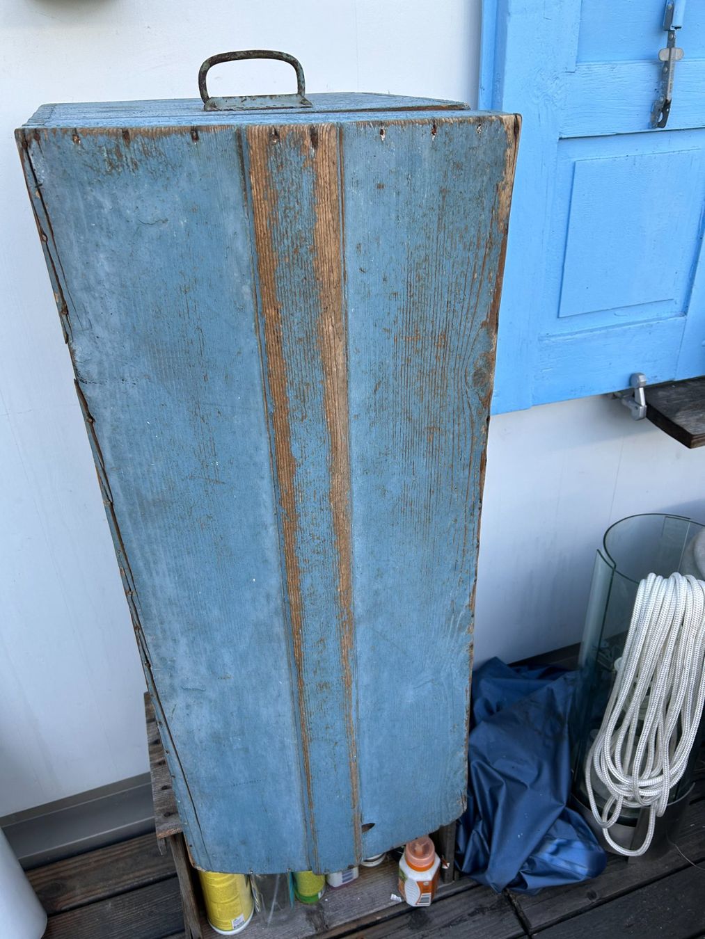 Armadi: Antiker Schrank, hellblau, einzigartig! – Usato da Arbon venduto da pschmid01 5