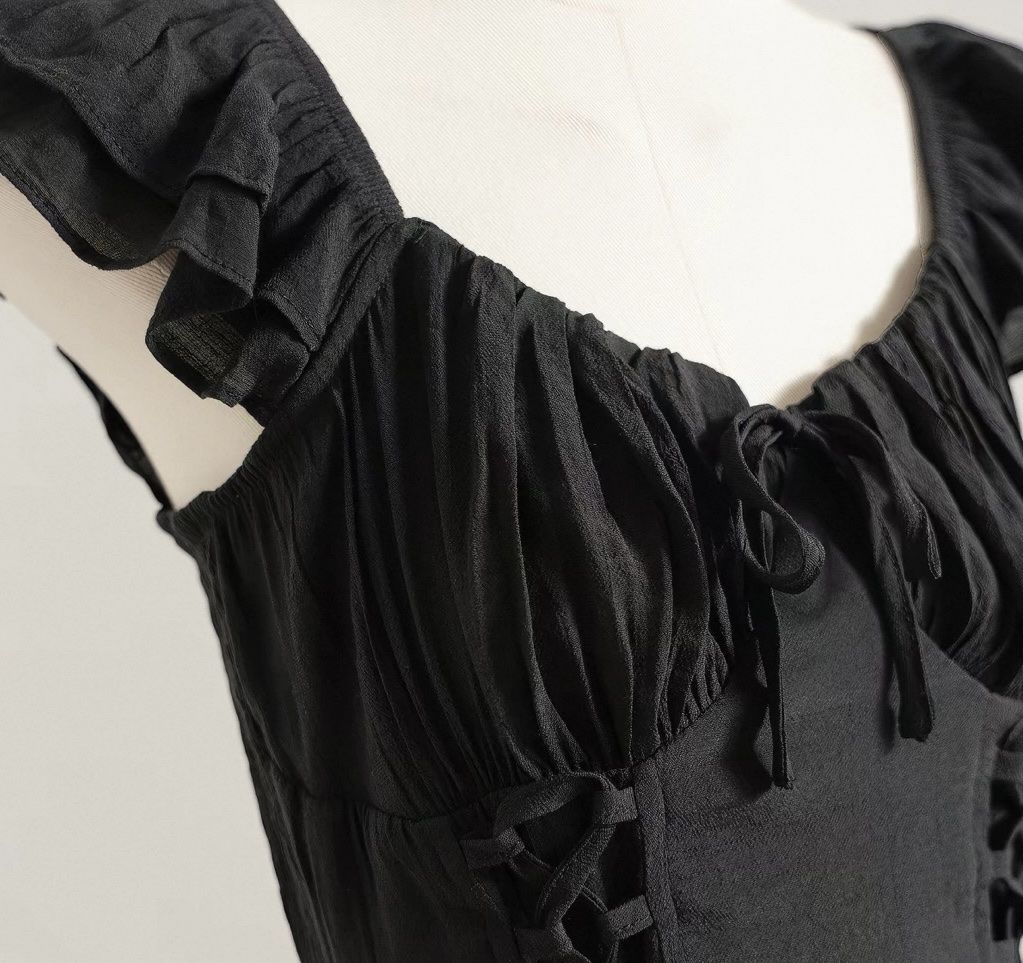 Vestiti: Kleid schwarz mit Schnürung S/M – Nuovo e nell'imballaggio originale da Veyras venduto da ValClasse 5
