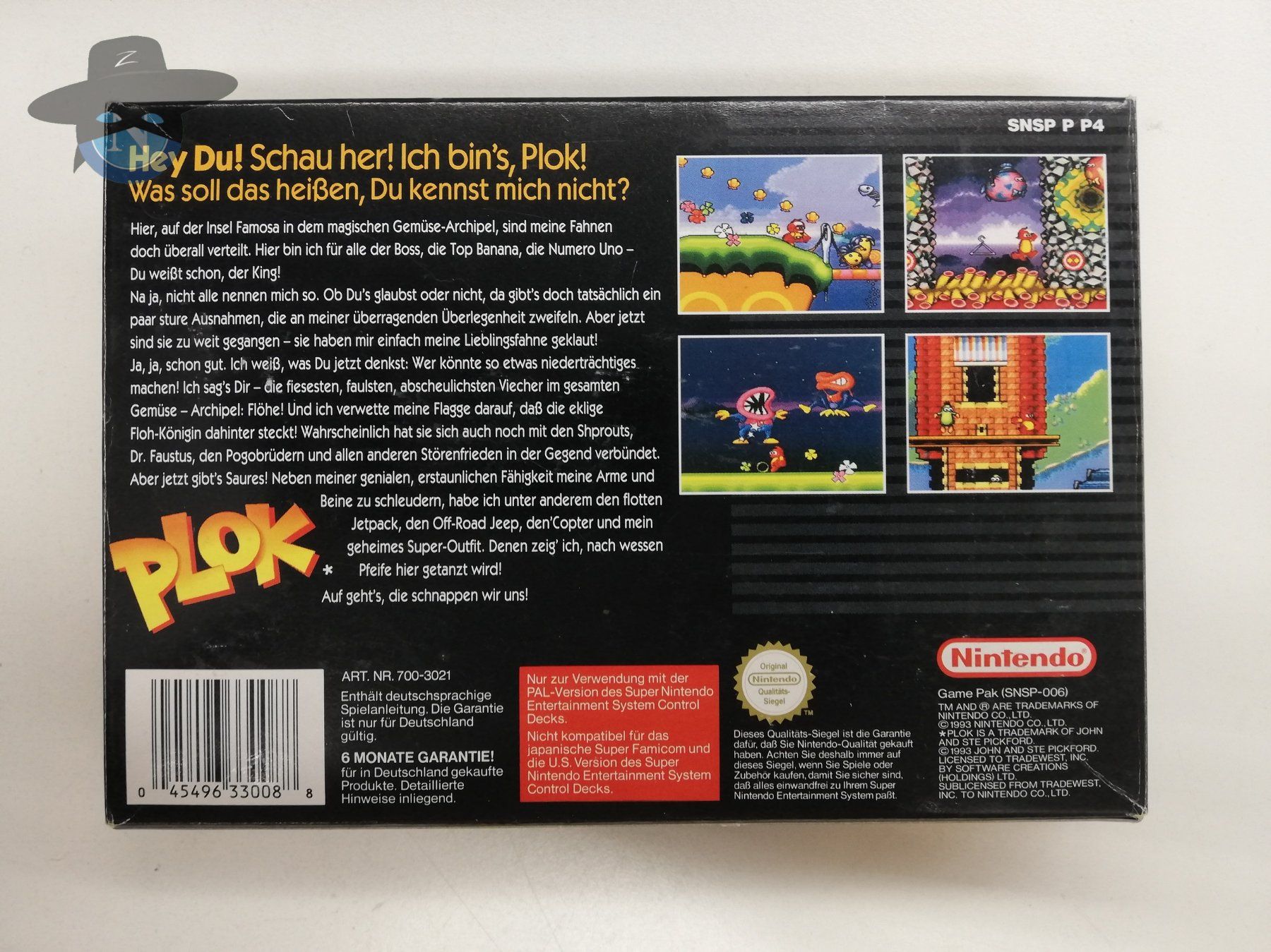 Nintendo Spiele: Plok / Super Nintendo SNES – Gebraucht aus St. Gallen von  1