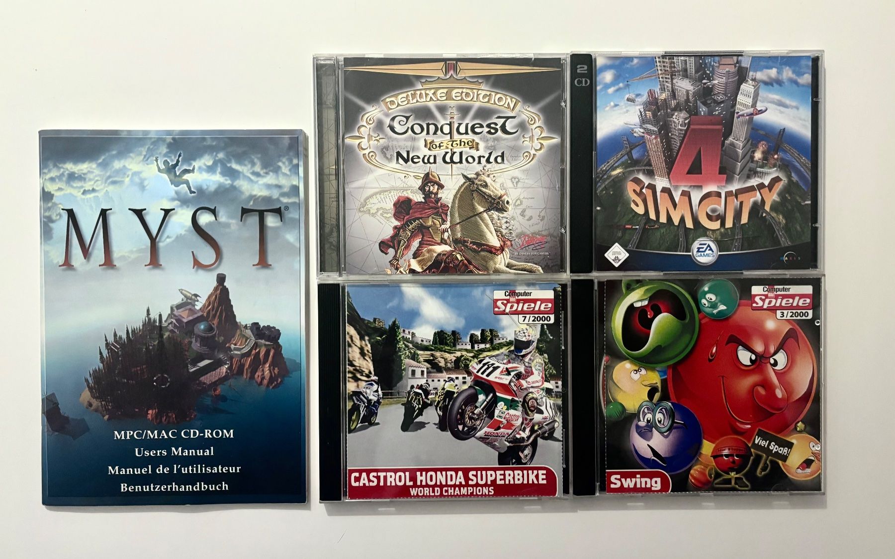 Spiele: PC GAMES, DISC, 4STK., ANLEITUNG, VINTAGE, CONQUEST... – Gebraucht aus Dachsen von Sven_Jasper