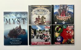 PC GAMES, DISC, 4STK., ANLEITUNG, VINTAGE, CONQUEST...