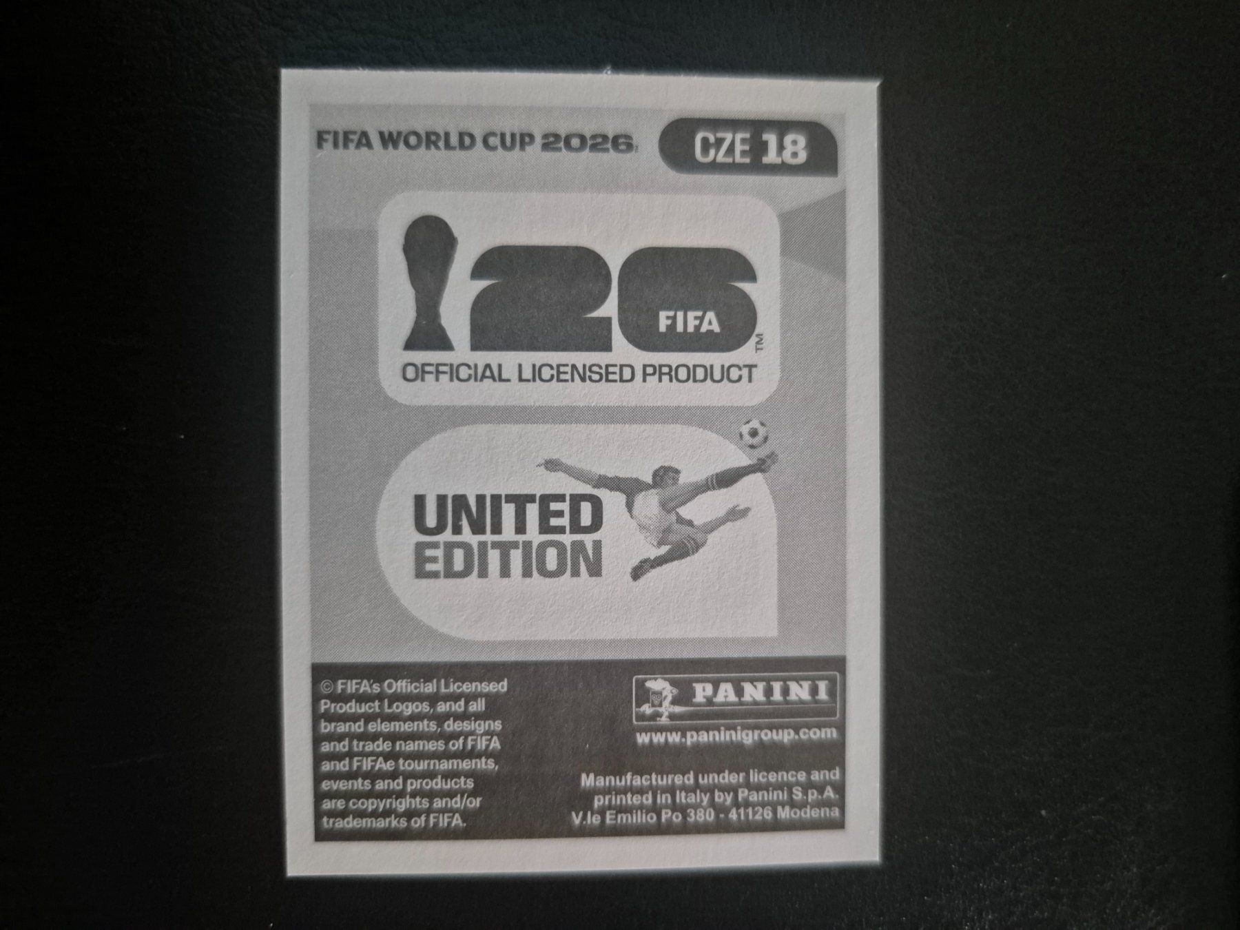 Panini Carte collezionabili: Panini WM 26 CZE 18 – Nuovo (secondo la descrizione) da Rorschacherberg venduto da AJ3108 1