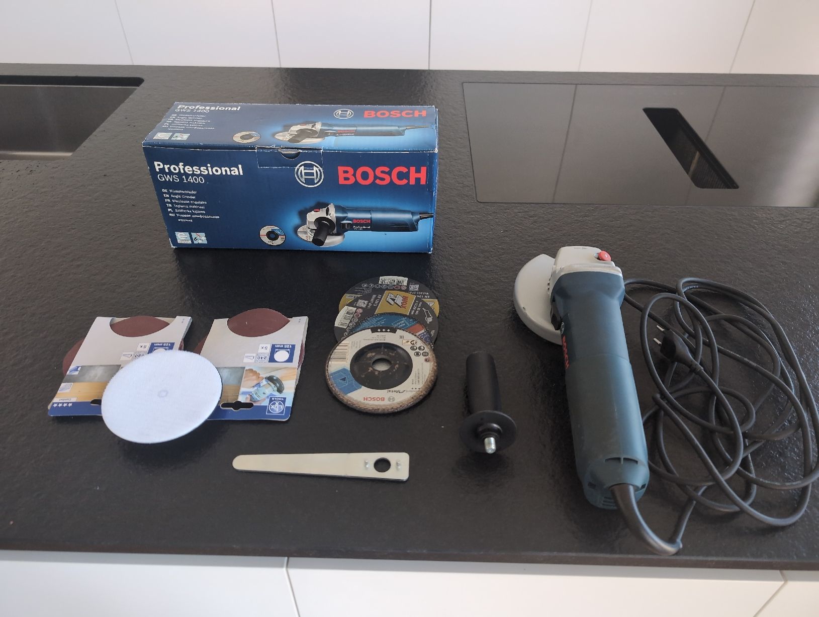 Bosch Tutti gli attrezzi: Bosch GWS 1400 Professional Winkelschleifer – Usato da Langendorf venduto da GarminX