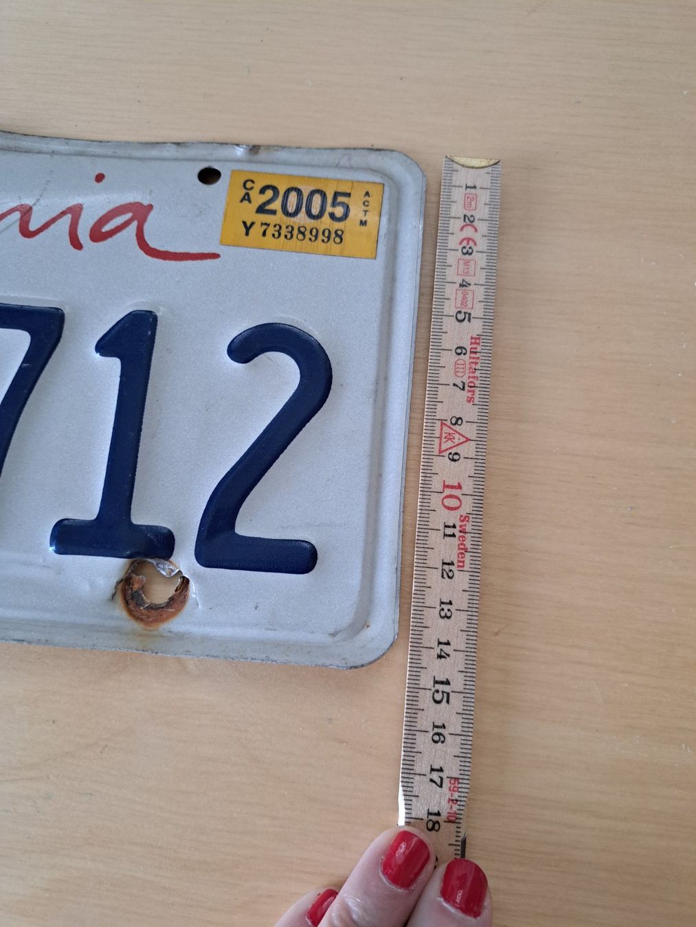 Schilder: Nummern Schild California – Gebraucht aus St. Gallen von ripime010412 3