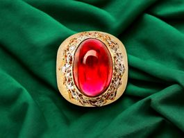 GRIMA, London 1976, Tourmalin - Diamant - Ring
