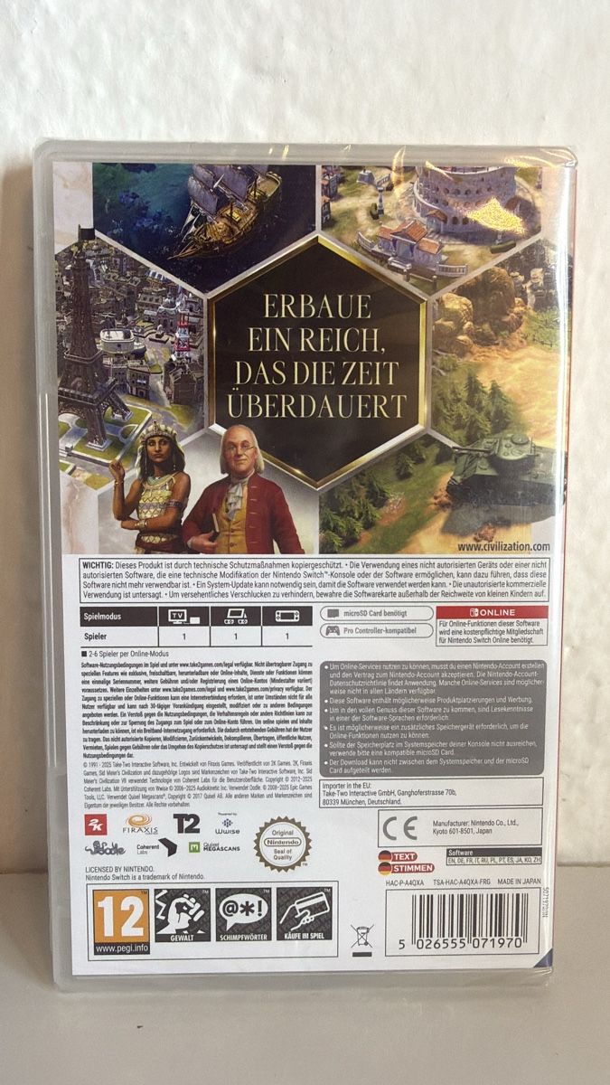 Giochi: Civilization VII - Nintendo Switch - BRAND NEW & SEALED! – Nuovo e nell'imballaggio originale da Ehrendingen venduto da bubulence 1