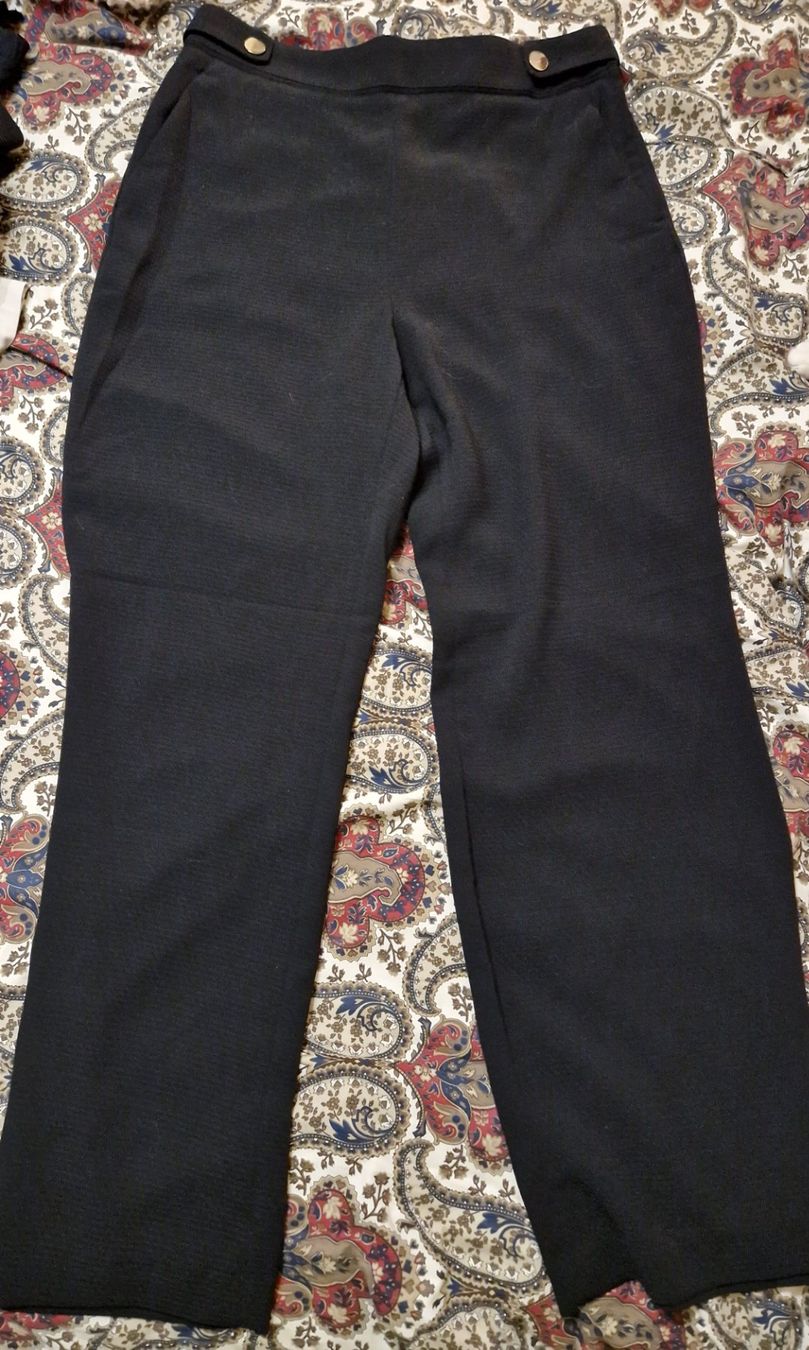 H&M Pantaloni: Elegante schwarze gerade weite Hose – Nuovo (secondo la descrizione) da Oberengstringen venduto da Sheera7