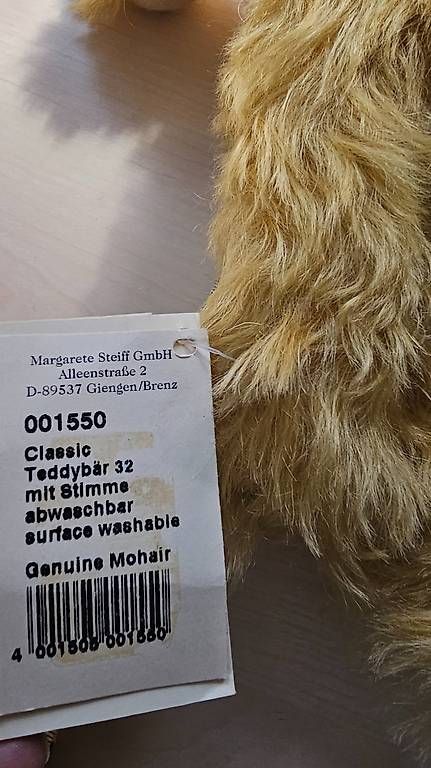 Giocattoli: Steiff Classic Teddybär 32  Mohair  mit Stimme – Usato da Hunzenschwil venduto da Matthinique 2