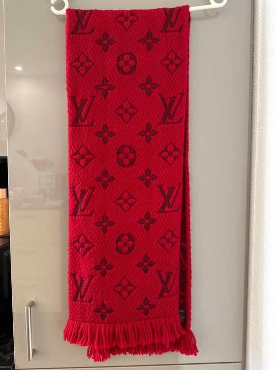 Louis Vuitton Logomania Schal Rot