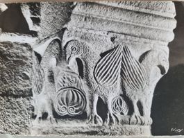 Alte Postkarte: Romanische Kapitelle Frankreich 1967