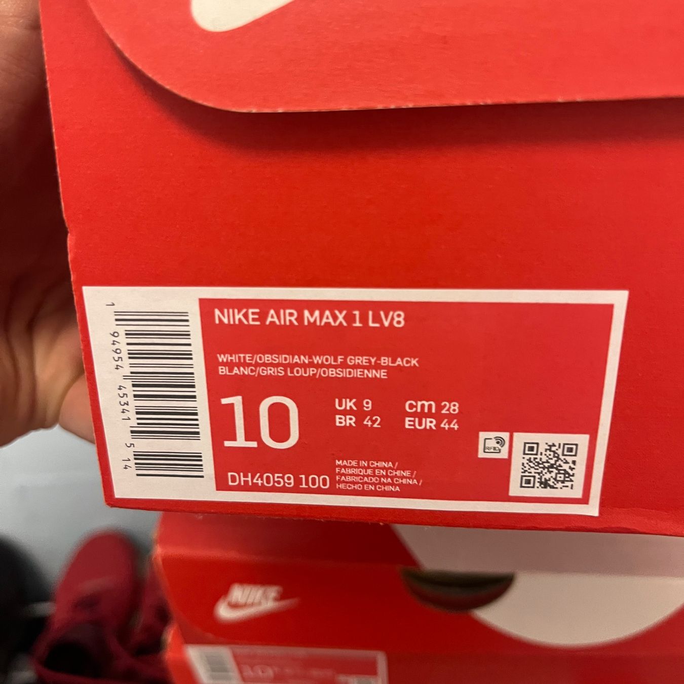 Nike Scarpe da uomo: Nike Air Max 1 Mini Swoosh Blue – Nuovo (secondo la descrizione) da Winterthur venduto da LaBodega 1