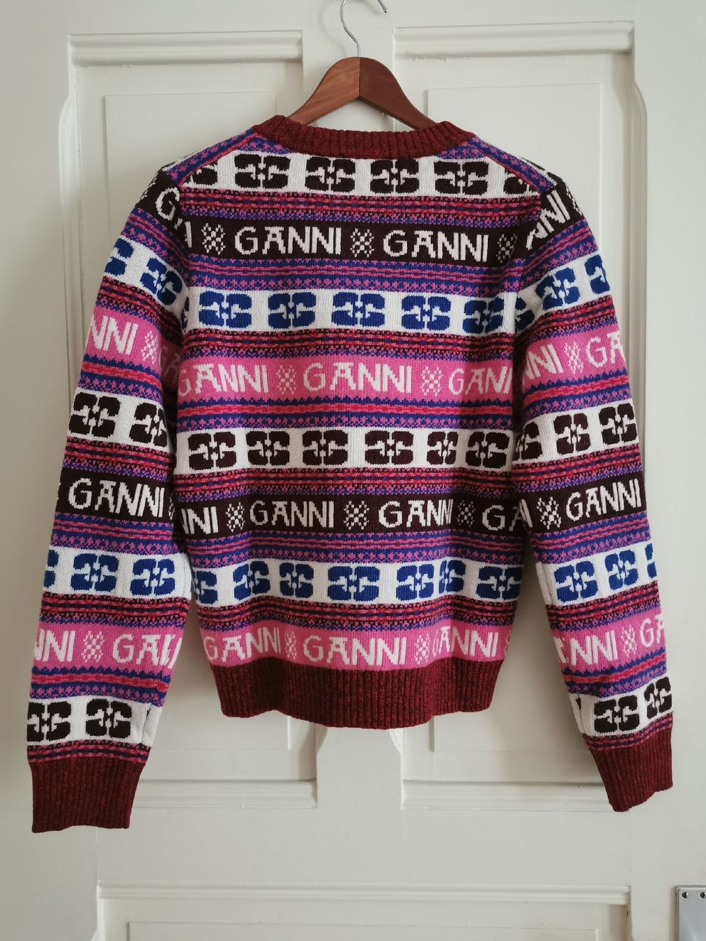 Ganni Maglioni & Felpe: GANNI Wollpullover, Strickpullover,Muster Jumper, Gr. L, NEU – Nuovo e nell'imballaggio originale da Zürich venduto da Hibiskus3 1