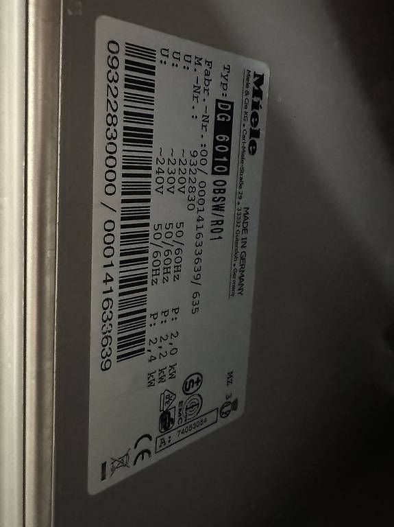 Miele Elettrodomestici da cucina: Miele Steamer DG 6010 – Usato da Horw venduto da ChrisRe 3