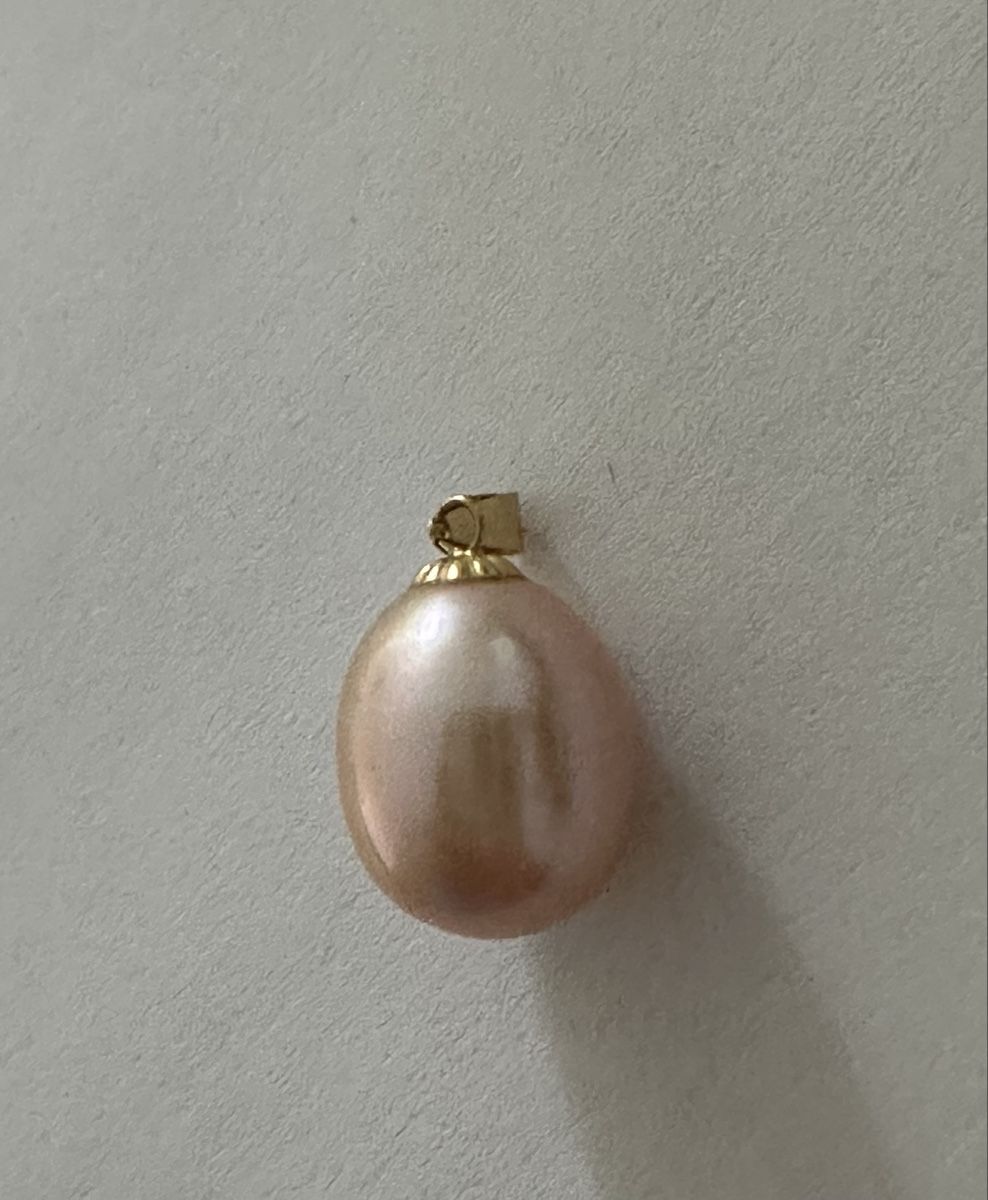 Ciondoli: Pendentif perle rose or 18k. Bonne état – Usato da Montreux venduto da luc_w7cx