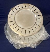 Für die Festtage - 6 versilberte Platzteller 32cm