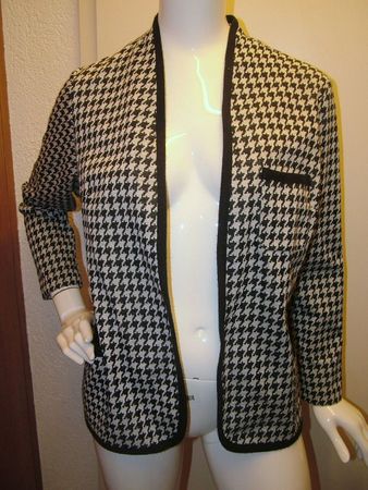 Blazer Ackermann, Gr. 40, Hahnentrittmuster Feinstrick %%
