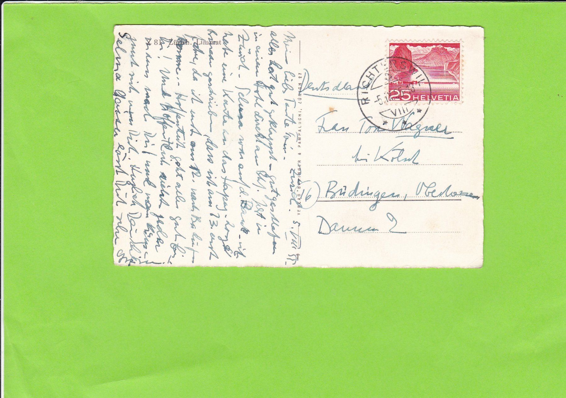Cartes postales: Zürich-Limmat-Boote – D'occasion à St. Peterzell par neckertal 1