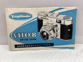 Gebrauchsanleitung original Kamera Voigtländer Vito B