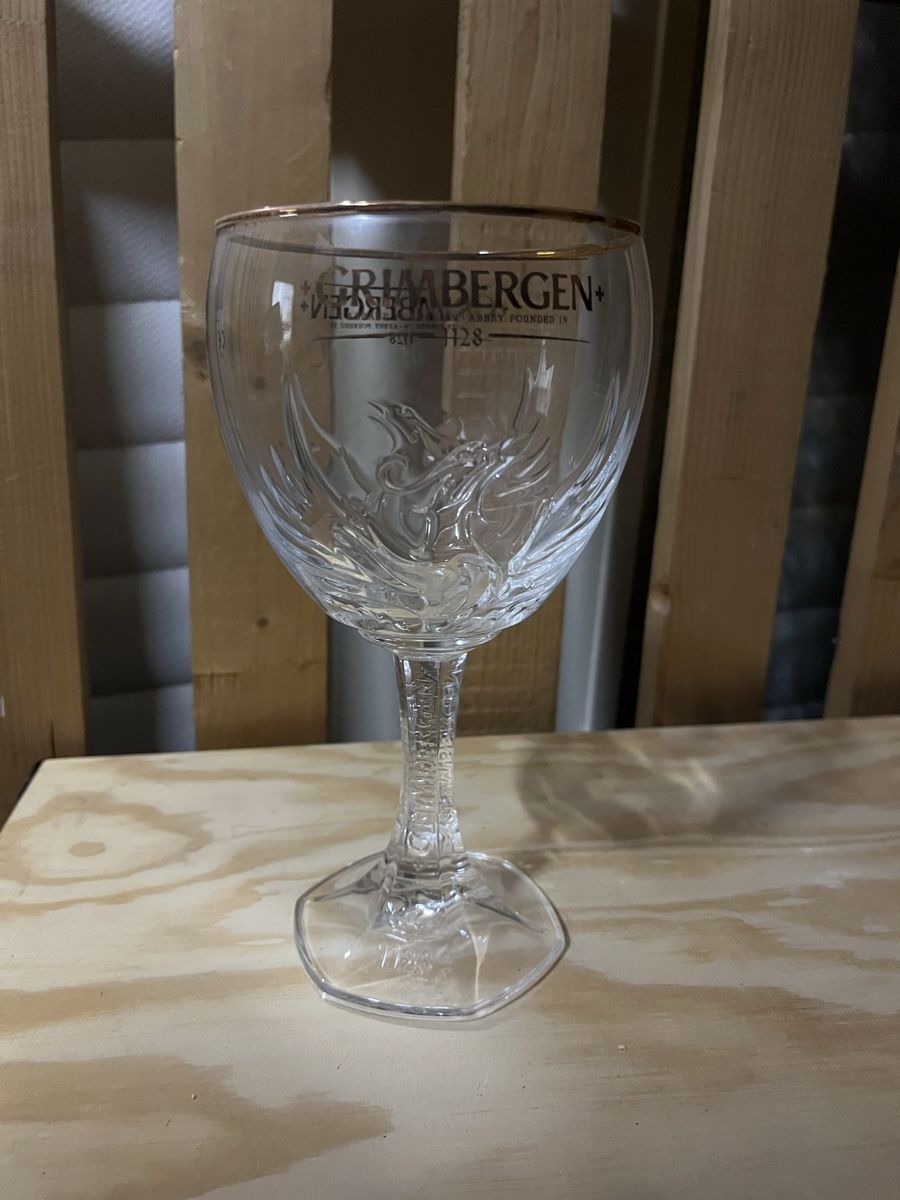 Grimbergen Bicchieri: Grimbergen Bier Glas mit Goldrand, 6er Pack – Usato da Zürich venduto da andoria1988