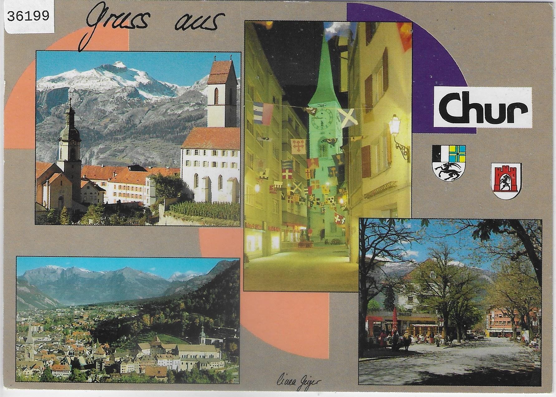 Cartoline postali: Gruss aus Chur – Usato da Ettingen venduto da Kartenplanet
