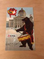 Antike Postkarte, Bärenkarte, Bundeshaus Bern, 1909