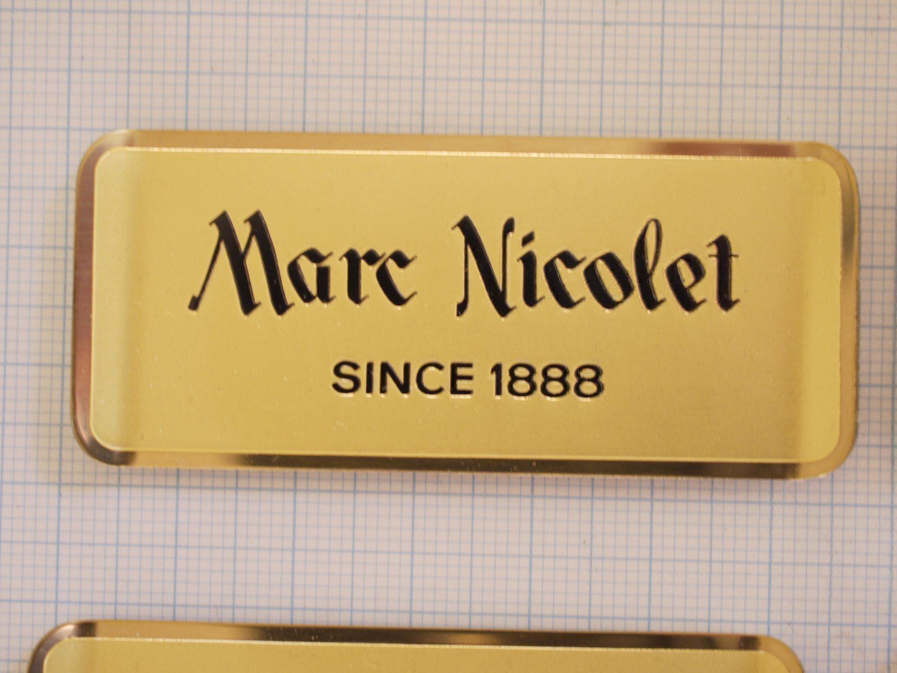 Schilder: Marc Nicolet Display Schild Lot – Gebraucht aus Gross von Retro20 2