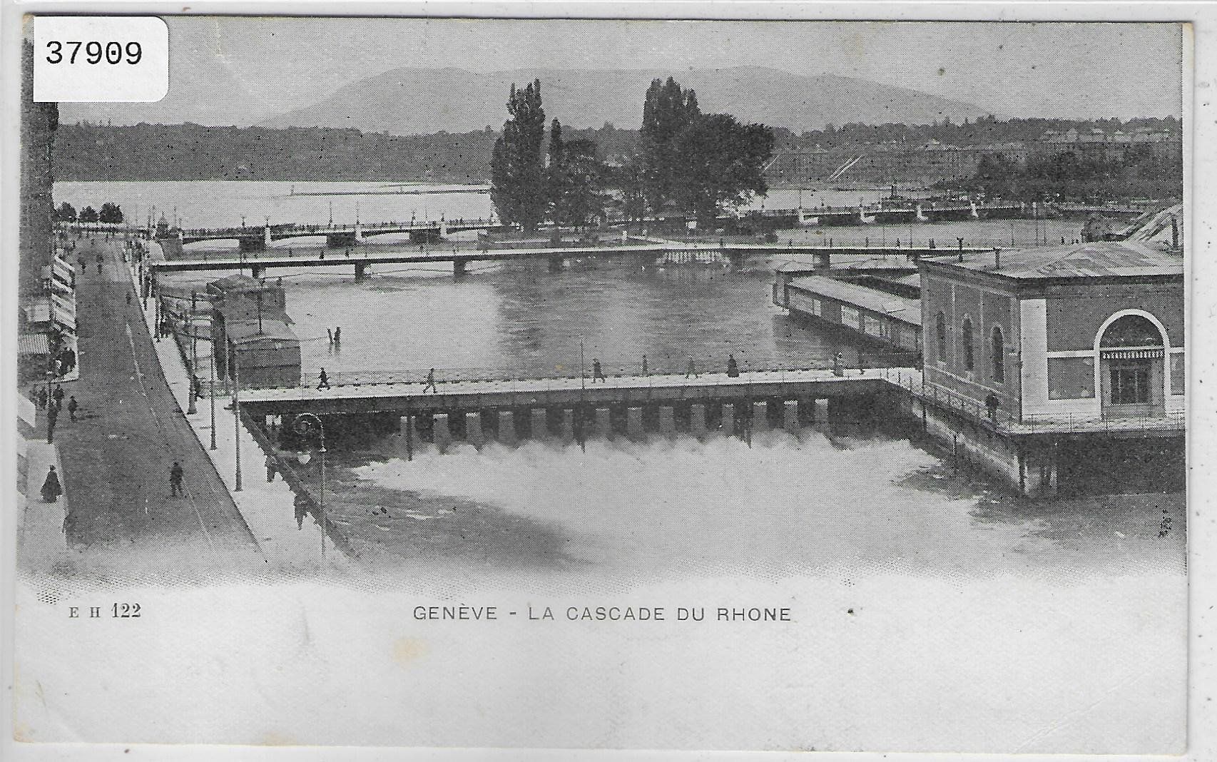 Ansichtskarten: Geneve - La Cascade du Rhone – Gebraucht aus Ettingen von Kartenplanet