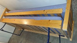 Lit gigogne avec 2 matelas/Ausziehbett mit beiden Matratzen