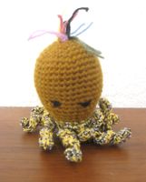 Amigurumi Oktopus mit Quietschton, Handarbeit