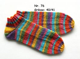 Sneaker - Socken handgestrickt  Gr.40/41  Nr.76