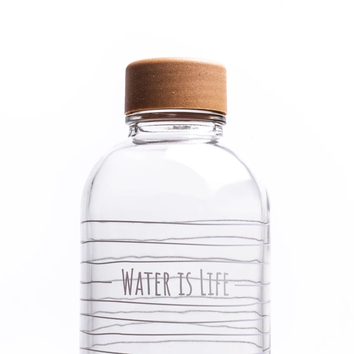 Borracce & Thermos: Carrybottle Glas Trinkflasche "Water is Life" – Usato da Strengelbach venduto da schnaeusel 1